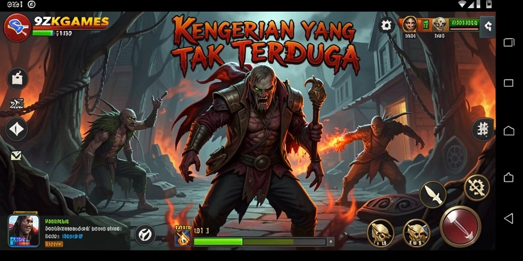 Screenshot gameplay menegangkan dari 9ZKGAMES.
