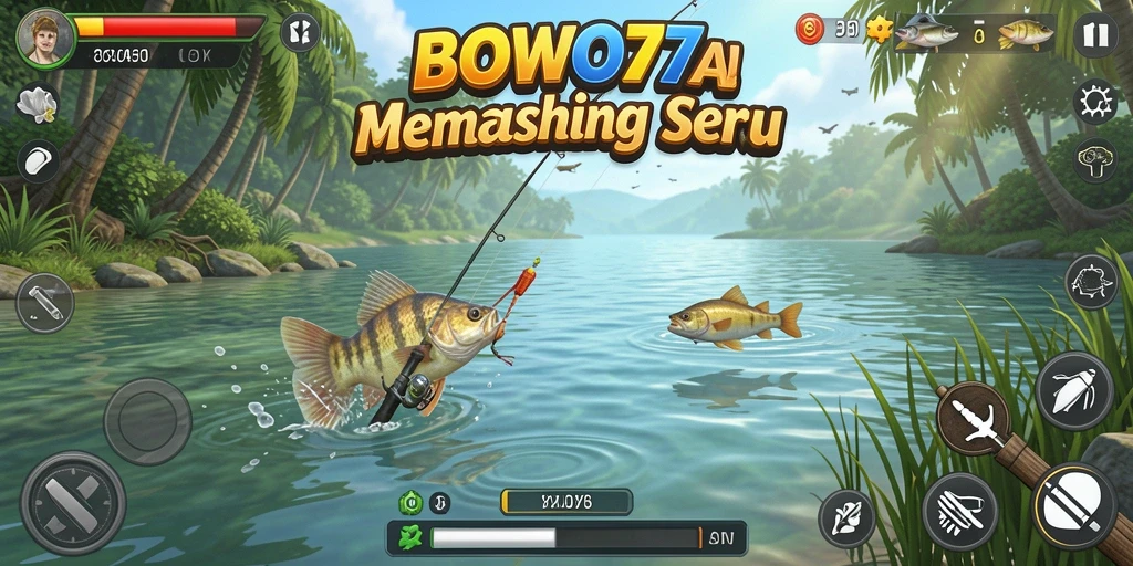 Gameplay seru di BOWO77 dengan aksi memancing yang menarik.