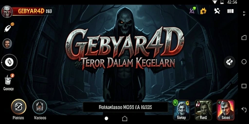 Tampilan gameplay yang penuh kengerian di GEBYAR4D.