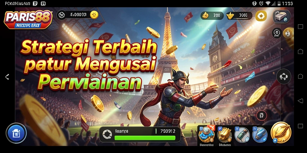 Tangkapan layar utama dari gameplay PARIS88 yang seru dan strategis.