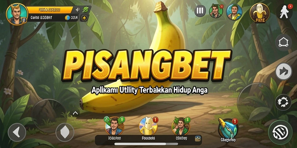Screenshot utama PISANGBET menunjukkan antarmuka aplikasi yang intuitif.
