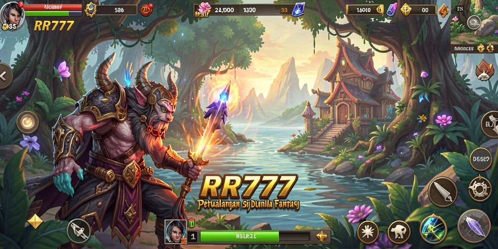 Tampilan gameplay yang menegangkan di dunia petualangan RR777.