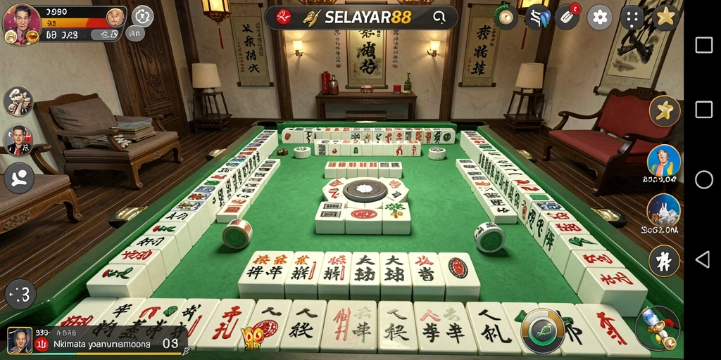 Tampilan gameplay Mahjong yang seru dan menantang di SELAYAR88.