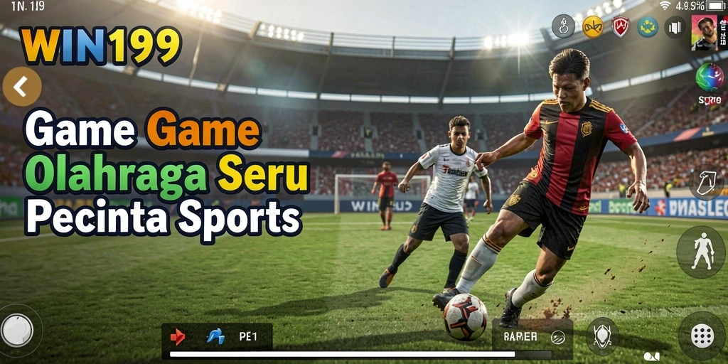 Tampilan gameplay dari WIN199 yang menampilkan aksi olahraga menegangkan.